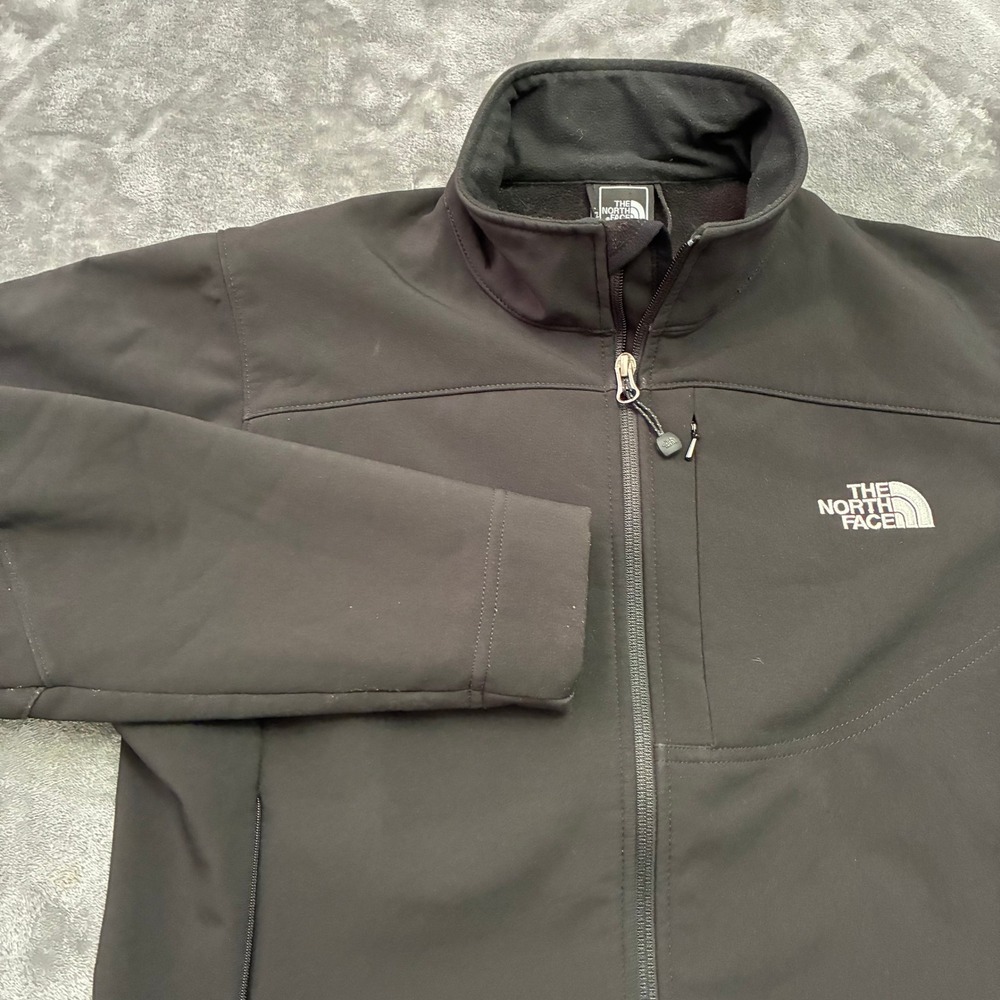 The North Face Apex Softshell Jacket Women's Sz.M Black Full‎ Zip Outdoor